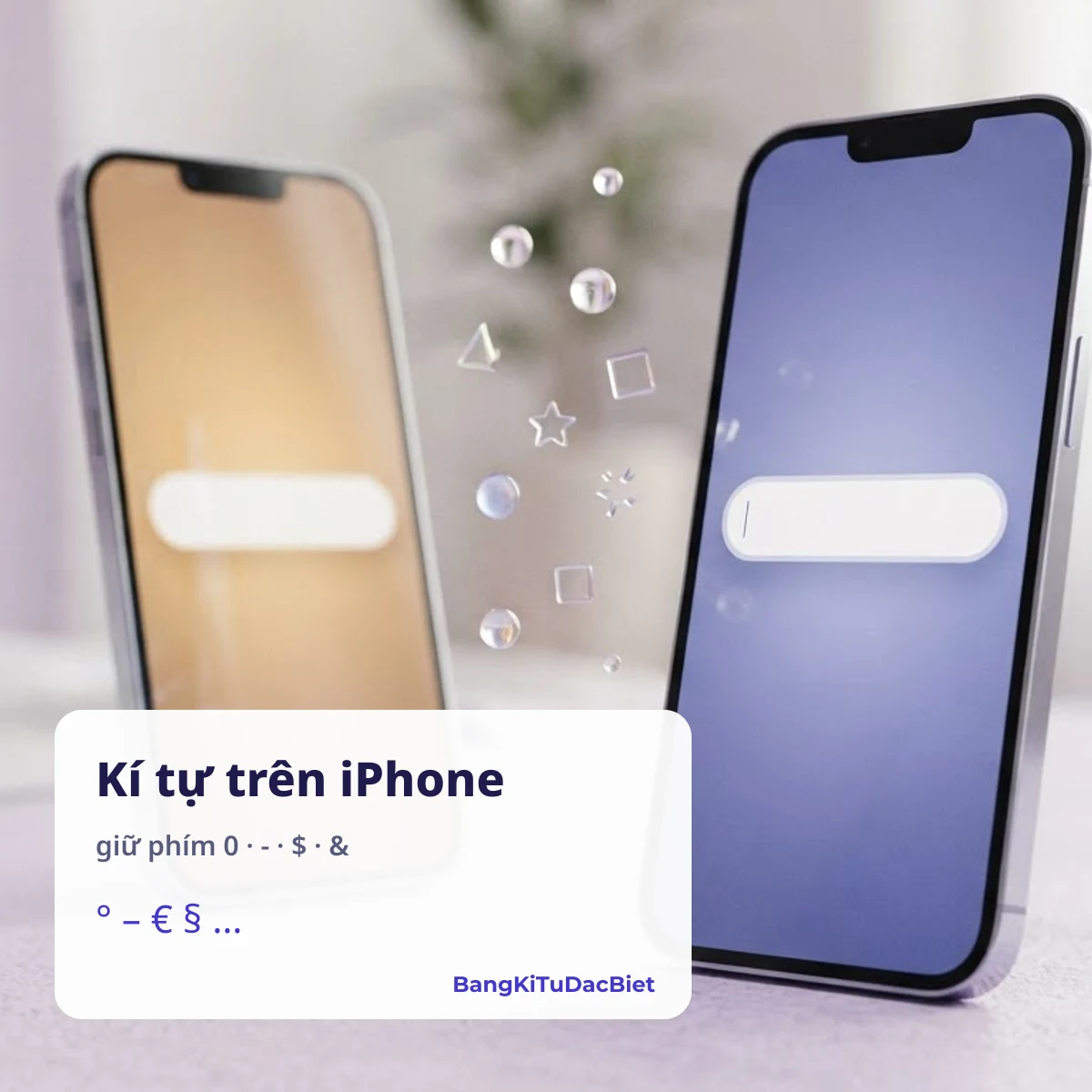 Kí tự đặc biệt trên iPhone: giữ phím trên bàn phím số