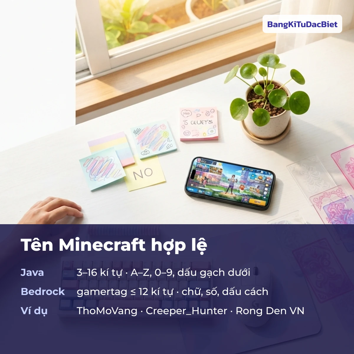 Tên Minecraft hay cho tài khoản Java và gamertag Bedrock